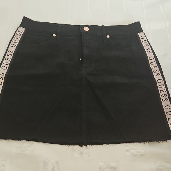 Guess Black and Gold Mini Pencil Skirt - Picture 12 of 16
